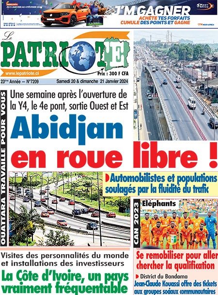 Titrologie De Le Patriote N Du Samedi Janvier Abidjan