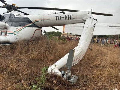 Côte d'Ivoire : Crash d'un hélicoptère transportant le Président de l'Assemblée nationale et des ministres