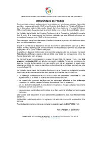 Communiqué du ministère de la santé en date du 28 juin 2024