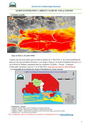 Alerte inondation: les communes d`Abobo Yopougon, Attecoubé, Koumassi et Cocody fortement menacées (Officel)