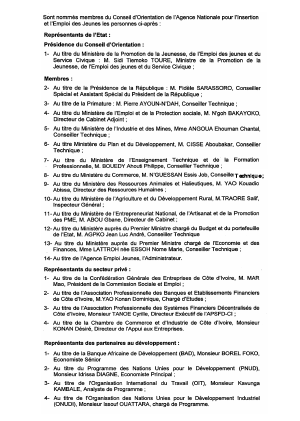 Conseil des ministres: nominations du mercredi 29 janvier 2016