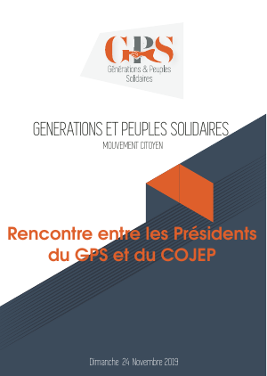 Communiqué final de la rencontre entre les Présidents Guillaume Kigbafori SORO du GPS et Charles Blé GOUDE du COJEP