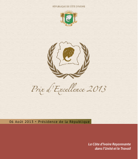 Les lauréats du prix national de l`Excellence Edition 2013