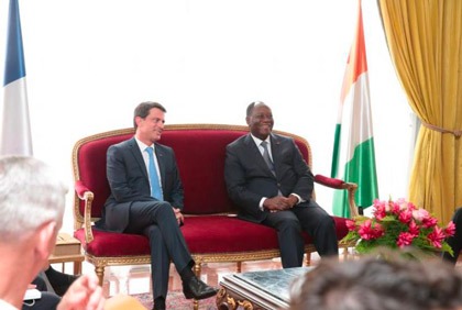 Visite du premier ministre français Manuel Valls à Abidjan (octobre 2016)