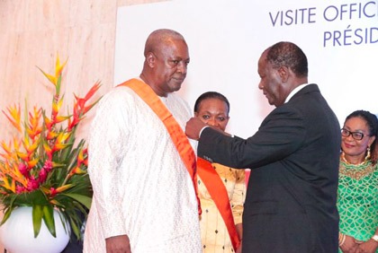 Visite officielle du Président de la République du Ghana, John Dramani à Abidjan (juin 2016)