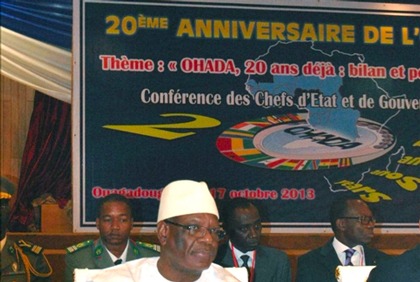 20ème anniversaire de l’Organisation pour l’Harmonisation en Afrique du Droit des Affaires (OHADA).
