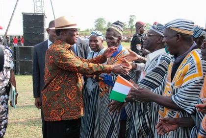 Visite d’Etat du Président Alassane Ouattara dans la région du Tonkpi (Mai 2013)