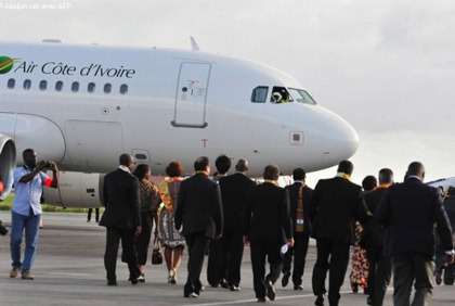 Transports aériens: activités de Air Côte d`Ivoire en 2012a  