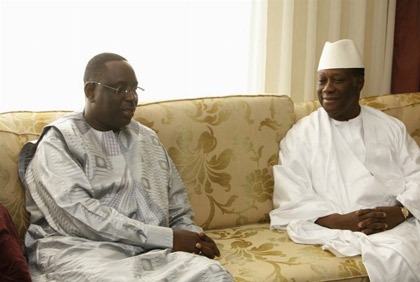 Investiture du nouveau Président du Sénégal: Alassane Ouattara à Dakar - avril 2012a href=h