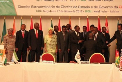 Sommet extraordinaire des chefs d`Etat de la Cédéao sur le Mali - 2012