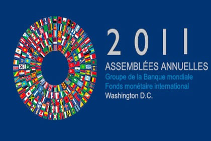 Assemblées annuelles 2011 du FMI et de la Banque mondialea  