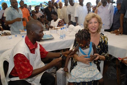 Campagne de vaccination de Children of Africa - Typhoïde 2009