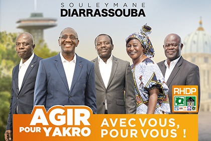 Souleymane Diarrassouba, candidat du RHDP à Yamoussoukro aux élections municipales du 2 septembre 2023
