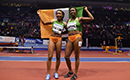 Athlétisme/Mondiaux de Birmingham en salle: Murielle Ahouré en Or et Ta Lou décroche la médaille d’argent sur 60m