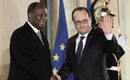 Rencontre du président Alassane Ouattara et son homologue françois Hollande à Paris