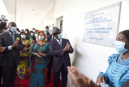 Cérémonie d`inauguration du Groupe Scolaire d`Excellence Children Of Africa d`Abobo