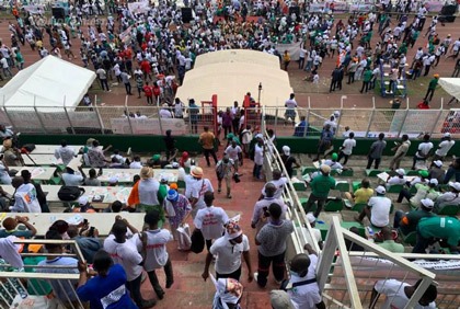 Grand Meeting de l`opposition au Stade Félix Houphouet Boigny