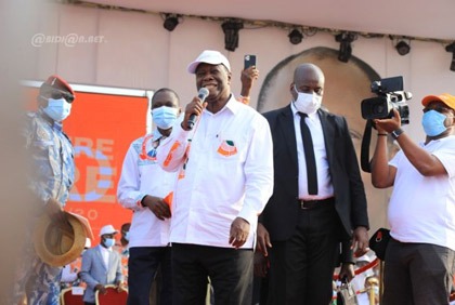 Présidentielle 2020: le candidat Alassane Ouattara lance officiellement sa campagne à Bouaké