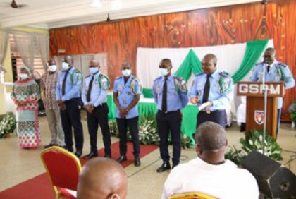 Cérémonie d`installation de la fraternité militaire catholique du GSPM