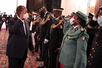 Echanges de voeux entre le Président de la République et les Forces de Défense et de Sécurité