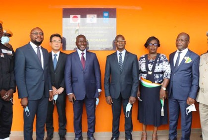 Le centre de secours d`urgence d`Agboville equipé, inauguré