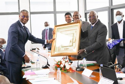 Visite de travail du Ministre du Budget et du Portefeuille de l`Etat, Moussa Sanogo au sein de l`AFOR