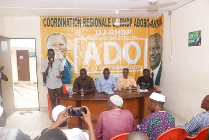 Législatives: point de presse de soutien à l`intention de candidature du coordonnateur régional UJ-RHDP Abobo-Anyama