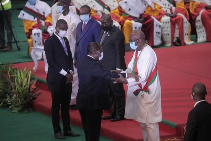 Cérémonie solennelle de prestation de serment du Président élu du Faso, Roch Marc Christian KABORE en présence du République de la République
