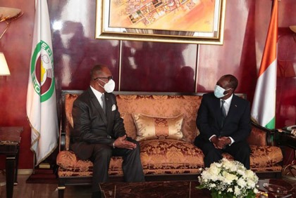 Entretien du Président de la République avec l`Ambassadeur du Ghana en Côte d`Ivoire