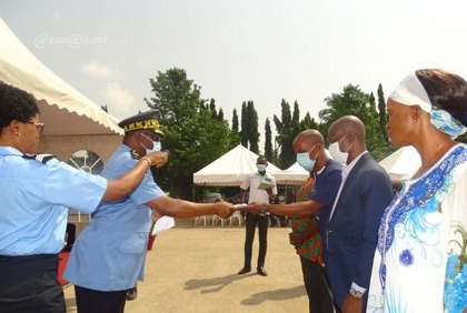 Cérémonie de remise de chèque aux mutualistes du FPPN