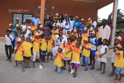 Action Sociale: Le village d`enfants SOS d`Abobo reçoit la visite de la championne de Taekwondo Ruth Gbagbi