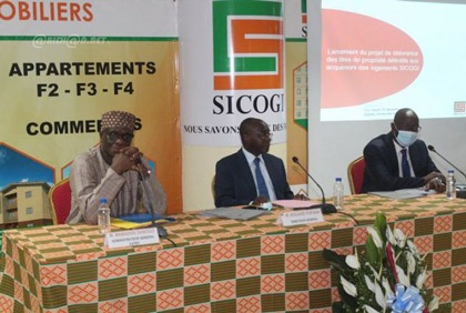 Logements : conférence de presse de la SICOGI relative au lancement du processus de délivrance des titres de propriété définitifs