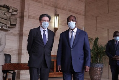 Entretien du Président de la République avec l`Ambassadeur du Brésil en Côte d`Ivoire