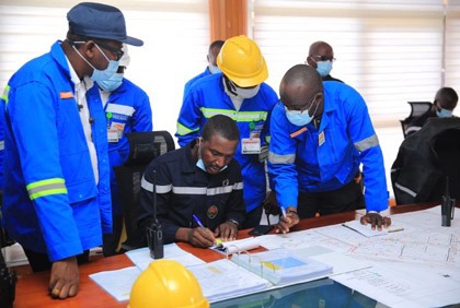 Exercice incendie au terminal pétrolier de la GESTOCI à Abidjan-Vridi