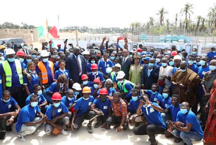 Axe 4 du Programme social du gouvernement: Mamadou Touré visite et encourage 400 jeunes Ivoiriens recrutés