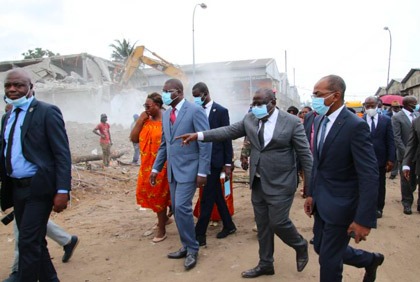 Visite de terrain relative aux infrastructures routières de la commune de Koumassi