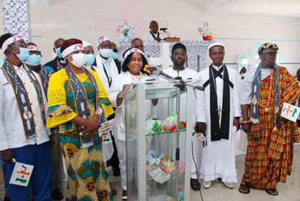 Religion : prière à l`église papa nouveau de Koumassi relative à la Journée nationale de la paix