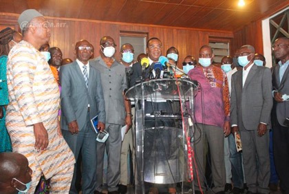Réunion de la coalition de l`opposition relative à la mise en place d`un Conseil National de Transition