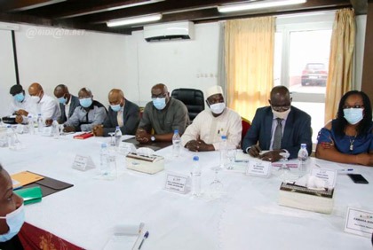 Audiences du président du Conseil constitutionnel avec la division d`assistance électorale de la CEDEAO et la mission électorale d`observation de l`UA