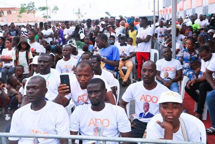 Cérémonie d`hommage au candidat Alassane Ouattara