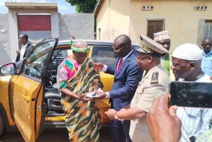 Béoumi : un véhicule et une vingtaine de motos pour la chefferie