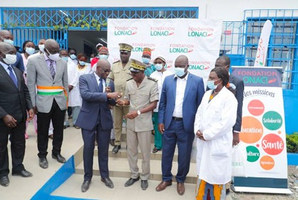 Les Loteries nationales du Conseil de l`Entente offrent un centre de santé urbain à Garango (Bouaflé).