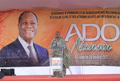 Les populations de La Mé rendent hommage à Alassane Ouattara pour ses actions de développement dans leur région