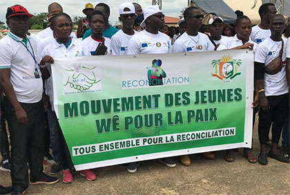 Renouvellement de l’engagement pour la non violence des ambassadeurs de la paix:  le ministre Général Vagondo Diomandé exhorte les jeunes du Cavally  à 