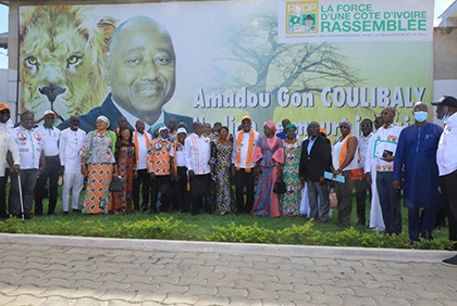 Mission d’appui et de suivi aux structures du RHDP à Bouaké : le Ministre Souleymane Diarrassouba invite à consolider l’implantation du parti dans le Gbêkê