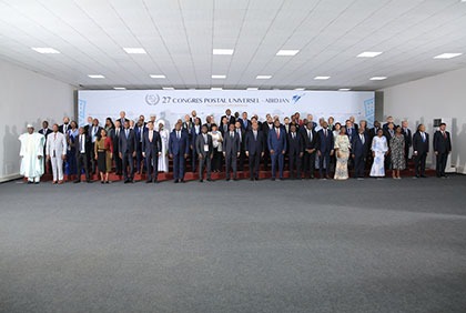 Ouverture du 27ème Congrès Postal Universel à Abidjan