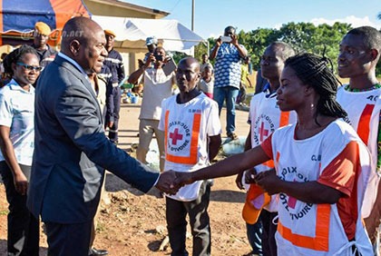 Inondations : le Ministre de l`Intérieur et de la Sécurité visite les sinistrés de Bouaflé et Zenoula