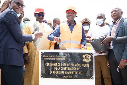 Côte d'Ivoire : pose de la première pierre de la fourrière administrative d'Abidjan