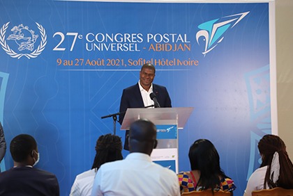 UPU 27: Conférence de presse de Jil-Alexandre N'Dia, Directeur Général et co-fondateur de Weblogy