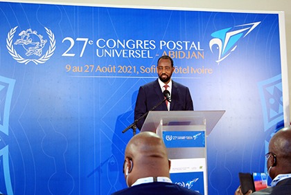 UPU27 : Le directeur général de l’Union Postale Universelle S.E.M l’ambassadeur Bishar A. Hussein anime une conférence de presse